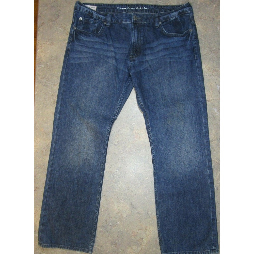 JEANS BY BUFFALO SPENCER SLIM DESIGNER MEN'S JEANS SIZE 40X32 Blue